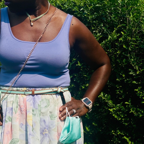 Isabel Violet Rib Tank - Picture 8 of 8